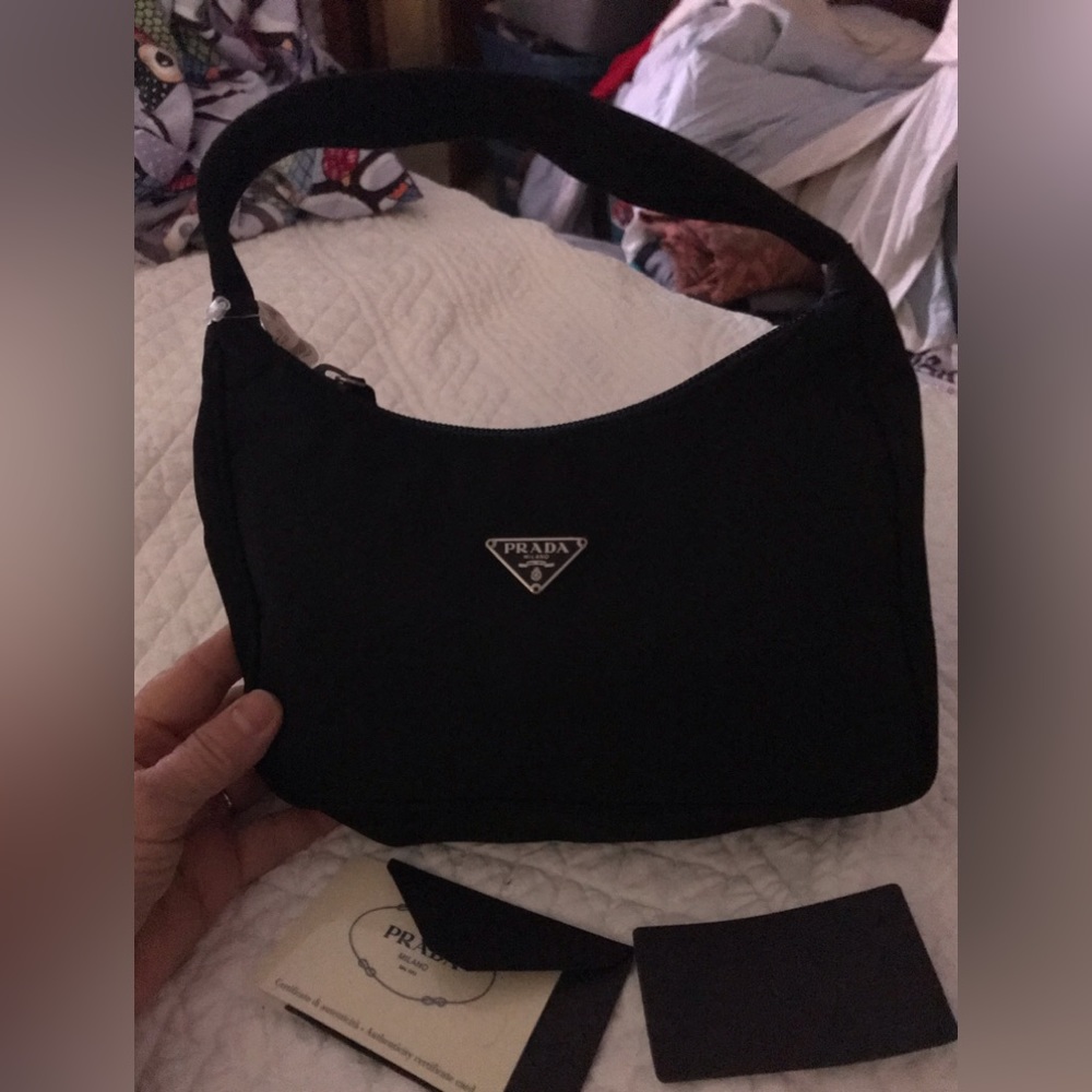 Prada NWT handbag tessuto sport black complete
